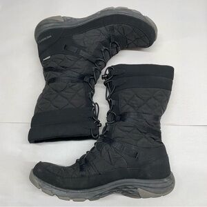 Merrell Winter Boots Womens 8 Black Good J99140 Quilted Insulated Waterproof